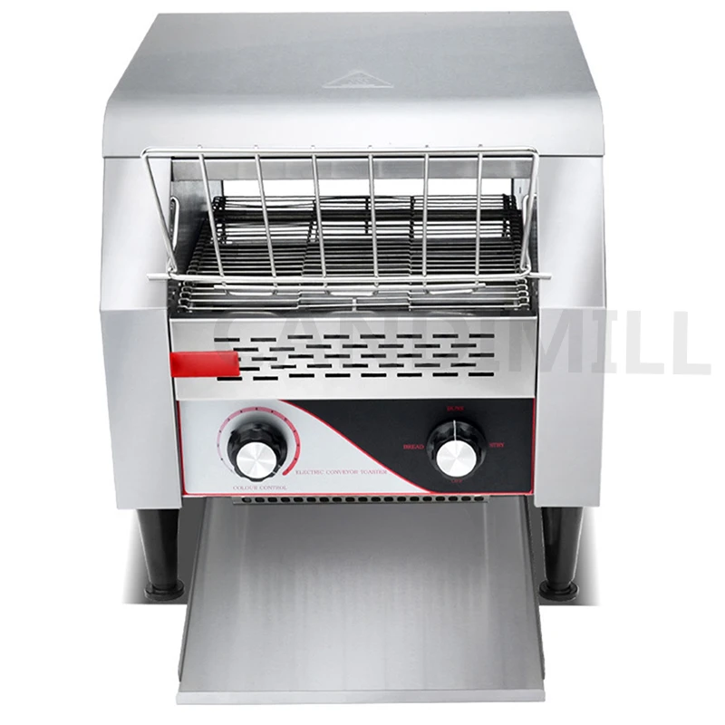220V Commercial Chain Toast Oven Electric Automatic Chain Toaster Breakfast Sandwich Grill Bread Baking Machine 4
