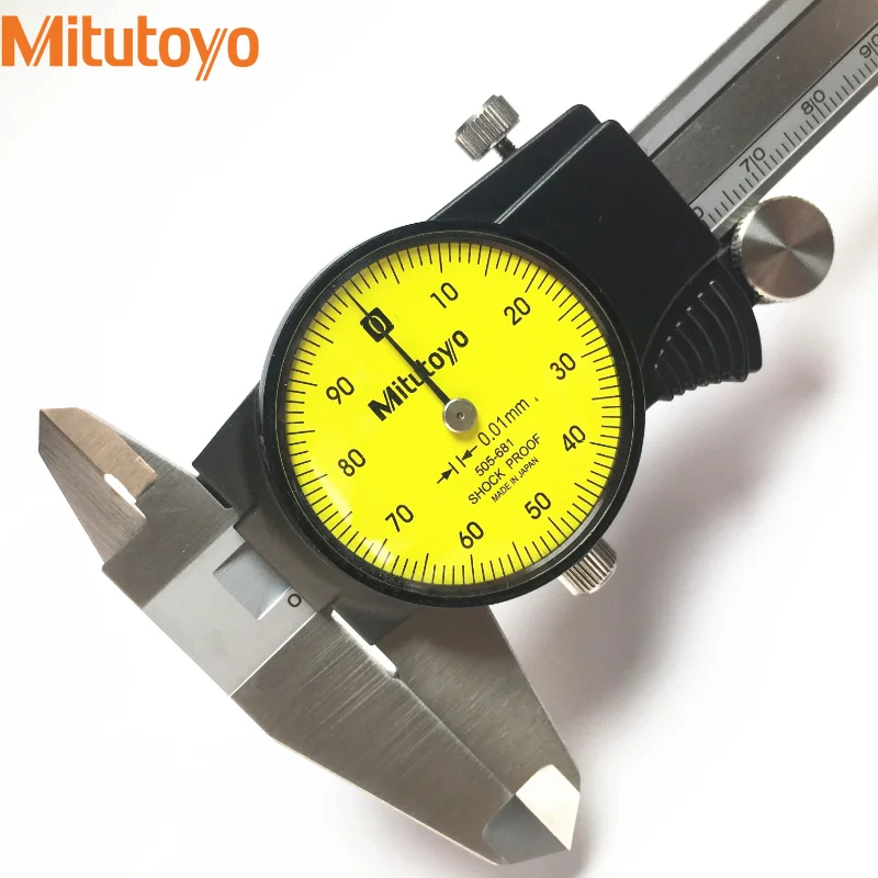 

Mitutoyo Dial Caliper 0-150mm/0.01 505-681 D15TN Calibre Stainless Steel Vernier Calipers Measuring Tools