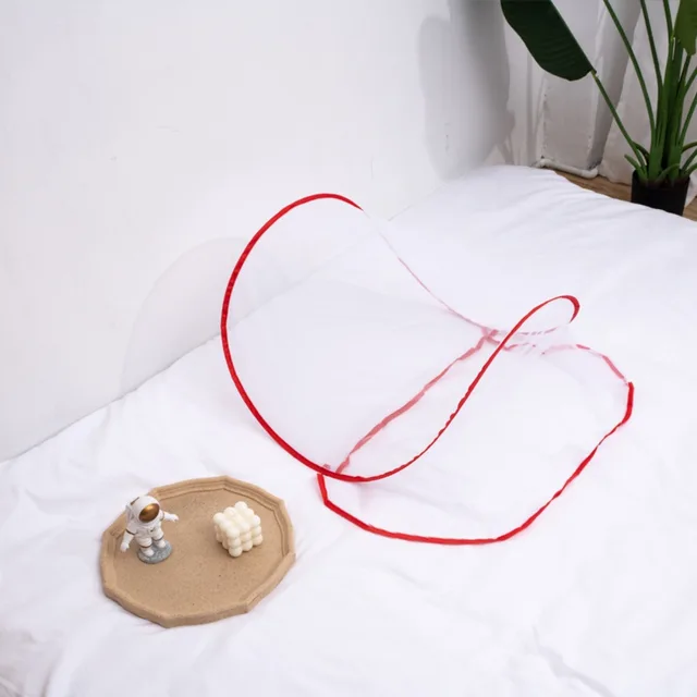 Filets de lit textiles pour la maison, Mini moustiquaire pliable Pop-Up d'été, couverture Portable, cryptage, anti-moustiques, lutte antiparasitaire 3