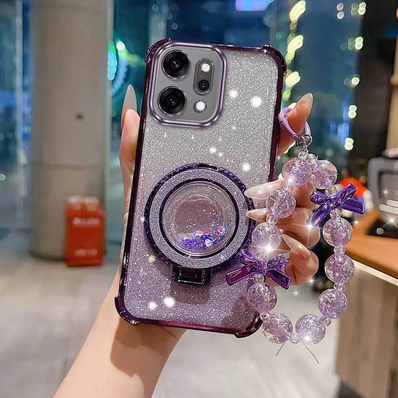 3-Piece Set: Phone Case with Lanyard and Circular Stand