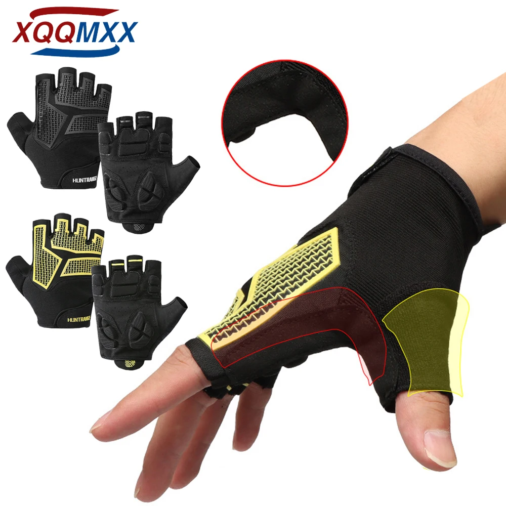 

1Pair Cycling Gloves Anti Slip Shock Breathable Half Fingerless Gloves Bike MTB Gloves Sport Mittens Cycling Bicycle Glove