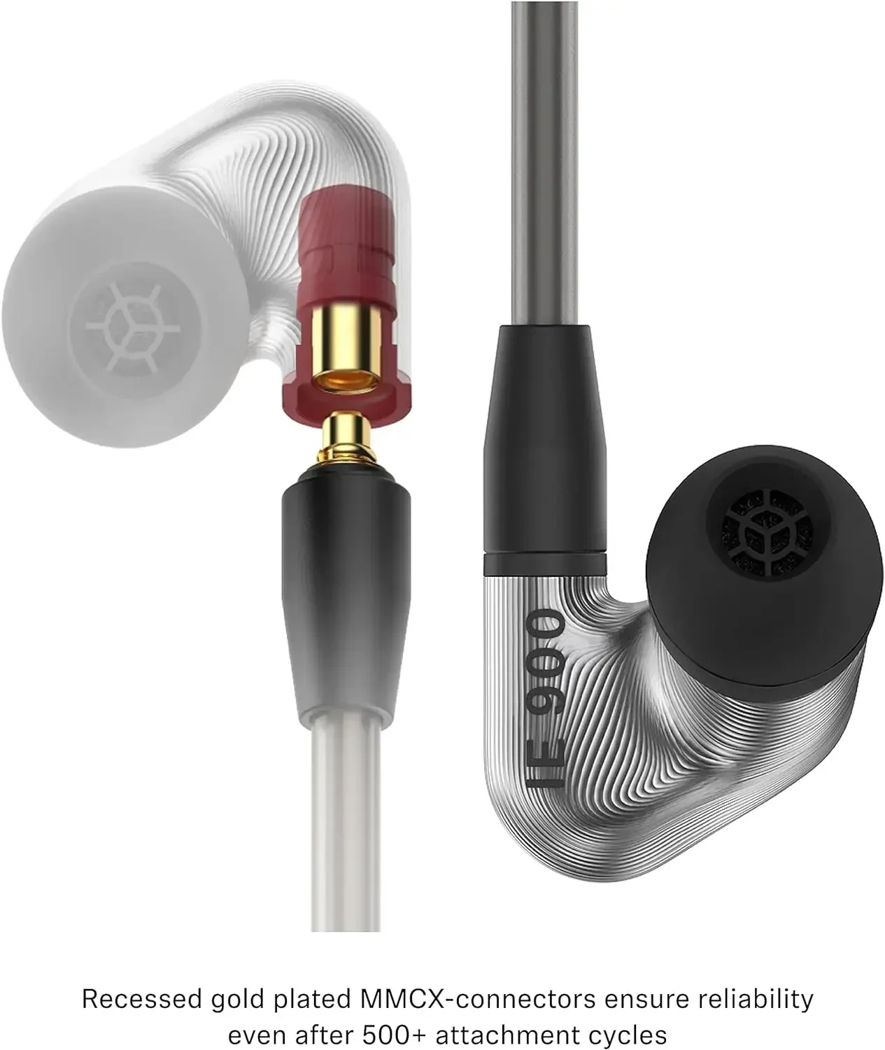 Originální značka IE900 hifi hudba náhlavní vysoký konec dynamické špunty in-ear dynamické hluk izolace sportovní hra sluchátka