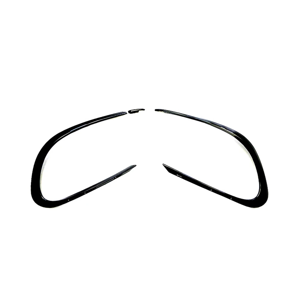 Sleek Black Front Bumper Lip Spoiler and Canard Vent Enhancement Kit