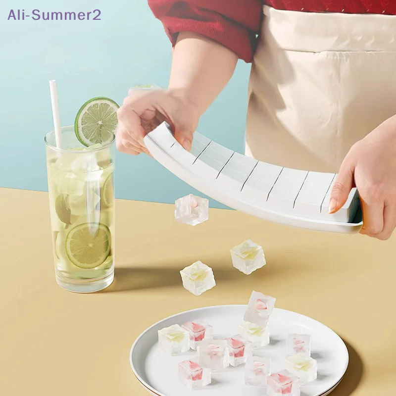 Enhanced Ice Cube Tray with Lid - Easy-Release Silicone Mold