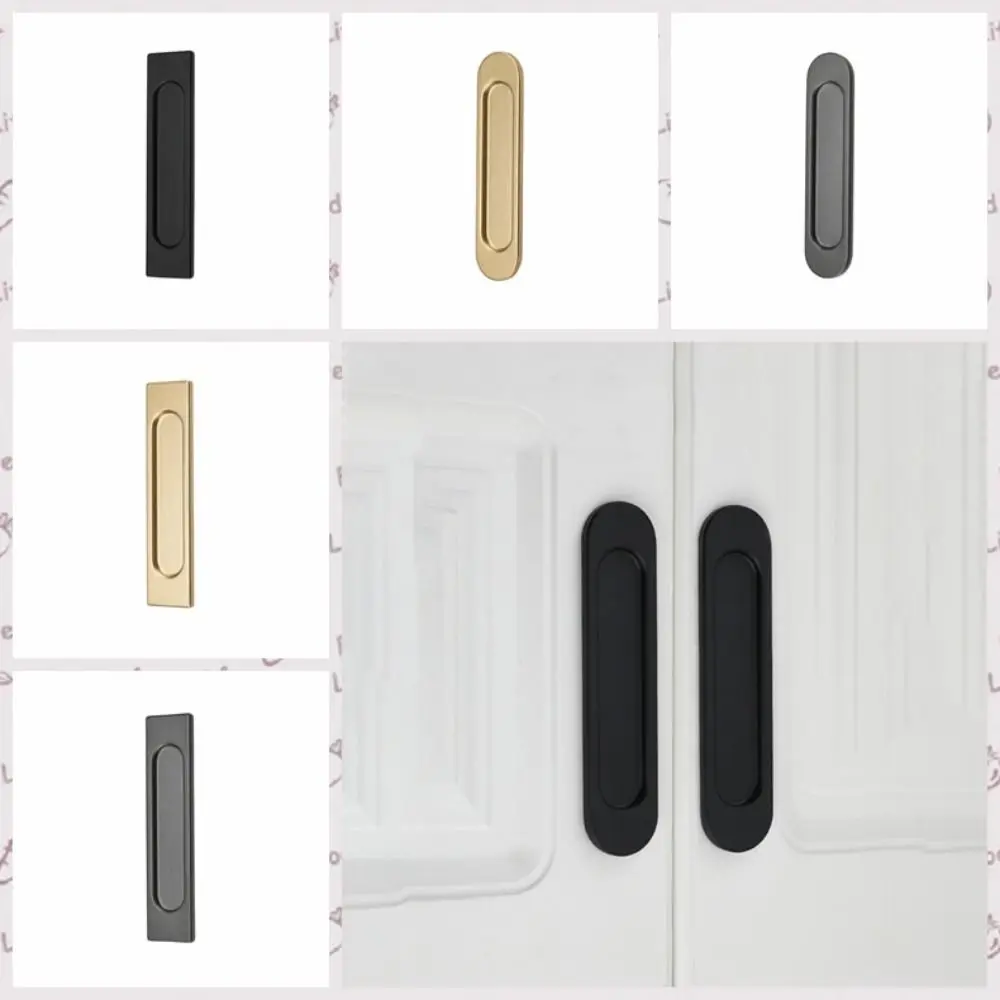 Double-sided Self-adhesive Aluminum Alloy Glass Door Knob No Drilling Sliding Door Handle Window door handles