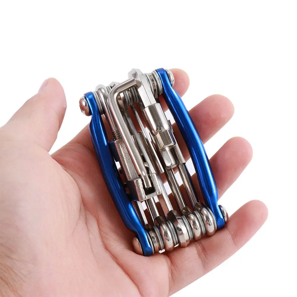 

11-in-1 Bike Tool Hex Spoke With Chain Cutter Bicycle Repair Tools Repairing Sets Repair Kit Screwdriver