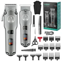 VGR Original Waterproof Combo Set Professional Hair Trimmer Rechargeable Hair Cipper for Men Electric Hair Cutting Machine V-675 2