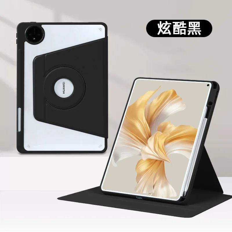 UltraClear 720° Rotating Magnetic Detachable Tablet Case - Transparent Protective Cover
