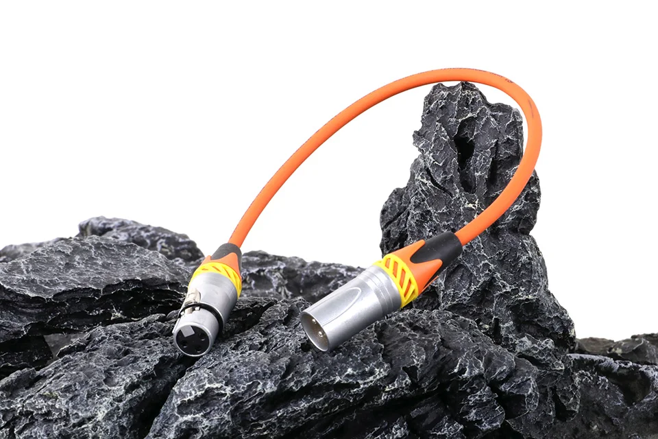 Xlr-Kabel 3-poliger Stecker auf Buchse m/f ofc symmetrisches Audio-Mikrofon abgeschirmtes Leitungs kanonen verlängerung kabel für Monitormischer-Verstärker lautsprecher – Detail 5