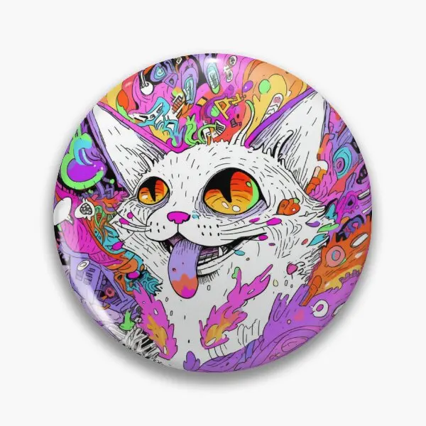 

Chaos Cat Pin Soft Button Pin Collar Clothes Hat Funny Cartoon Badge Lover Jewelry Metal Cute Fashion Gift Decor Brooch Women