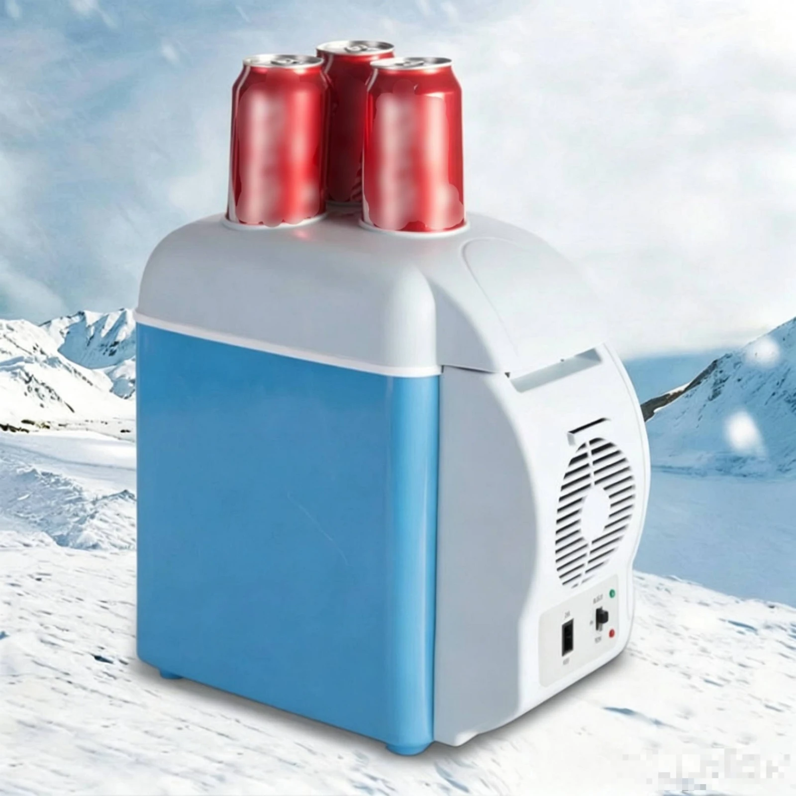 7.5L 미니 냉장고 12V/220V 듀얼 전압 미니 냉장고 휴대용 냉장고 컴팩트 ..