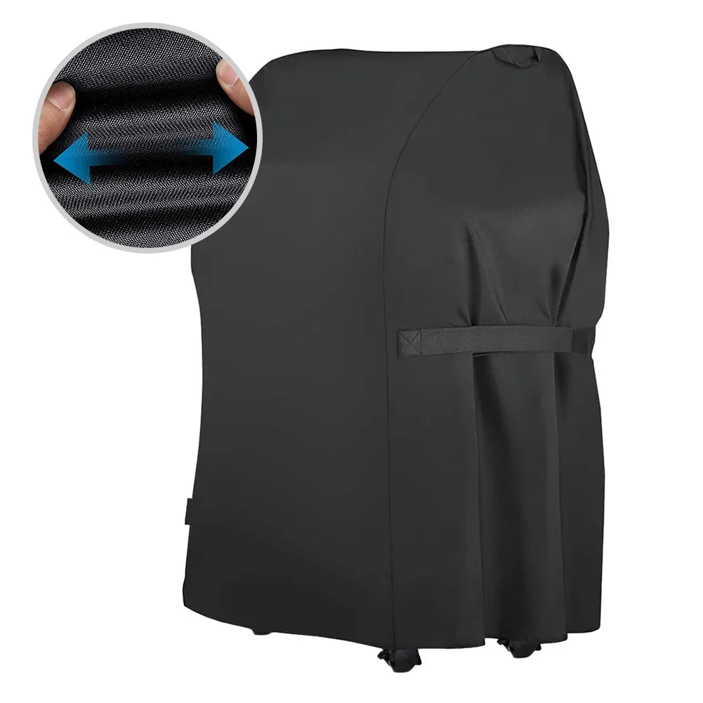 Grill Cover Waterproof BBQ Cover Outdoor BBQ Gas Grill Cover Barbecue Smoker Cover With Adjustable Hem Rope 210D Oxford Cloth 4