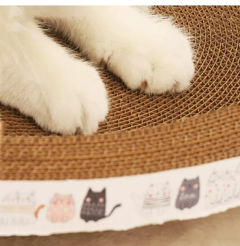 Cat Toy Cat Scratching Mat Cat Scratch Mat Cat Scratch Board Cat Scratch Bed Cat Scratcher Rope Corrugated Cat Scratcher Cat Scrapers Round Oval Grinding Claw Toys for Cats Wear-Resistant Bed Nest Accessories