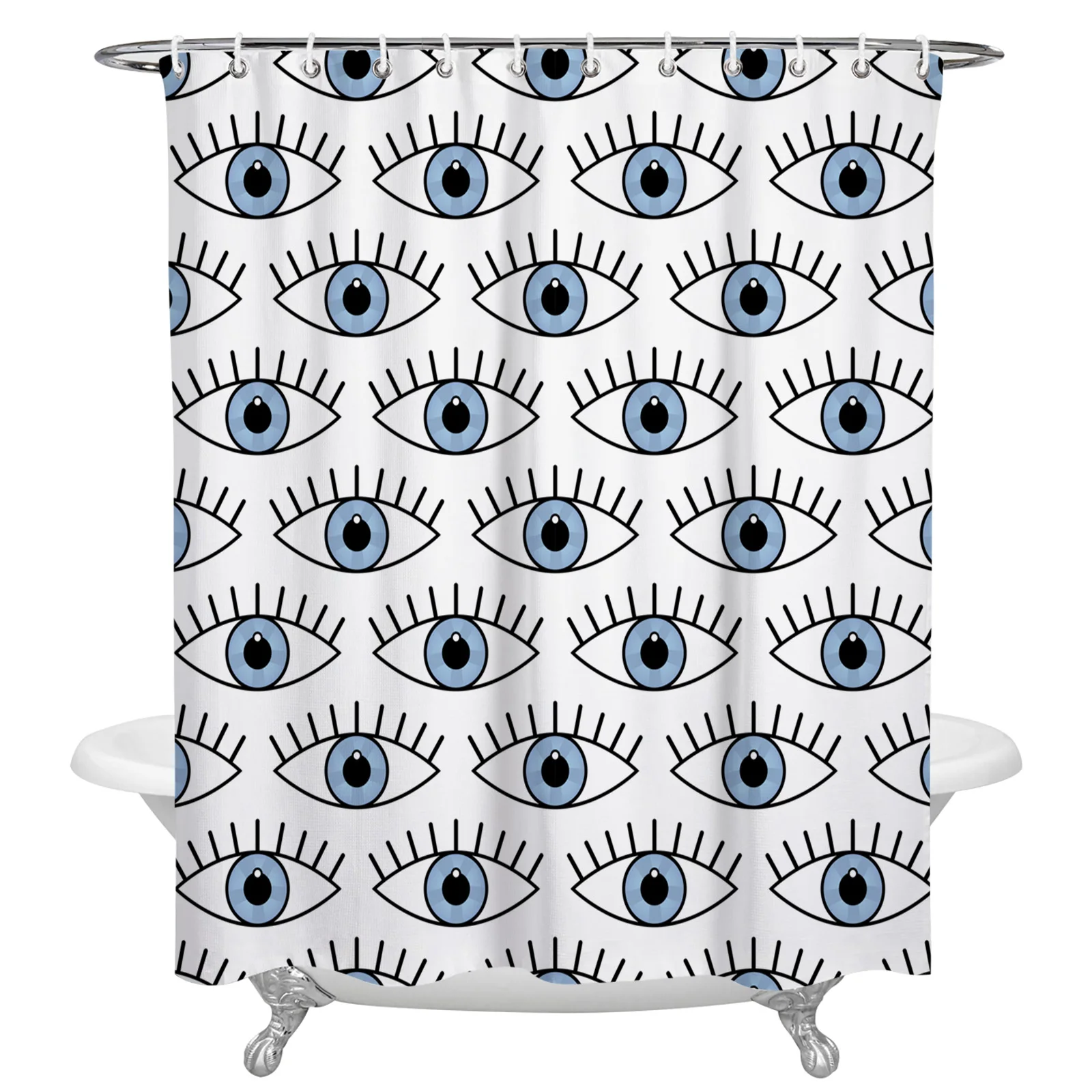 

Eyes Waterproof Shower Curtain Bathroom Curtain Polyester Fabric Curtain Home Decoration
