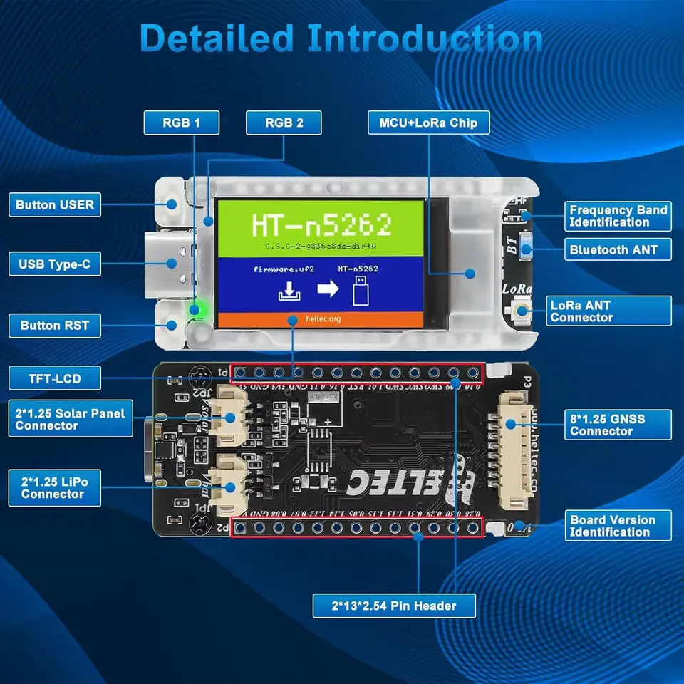 Heltec Mesh Node T114 V2 Development Board Meshtastic Nordic nRF52480 SX1262 LoRa LoRaWAN Compatible with Arduino/Meshcore image 6