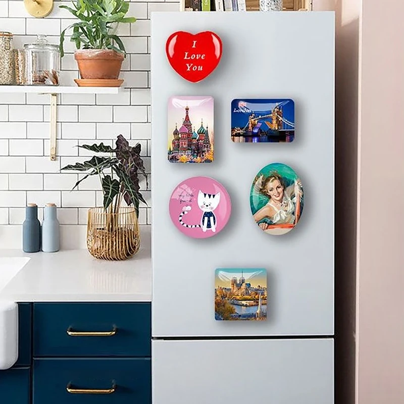 Badge Pin 50x50mm Square Refrigerator Badge Press Machine Rotating Manual Making Fridge Magnet Badge Pins Business Gifts Home Office