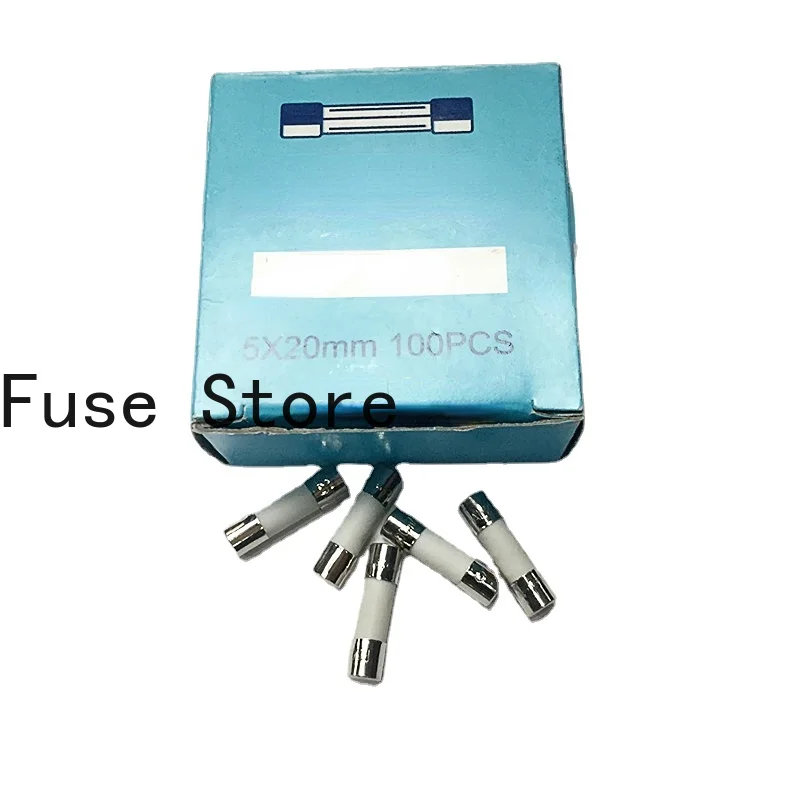 10PCS 5 * 20mm Explosion-proof Ceramic Fuse Tube Slow Fusing Type T0.63A 250V