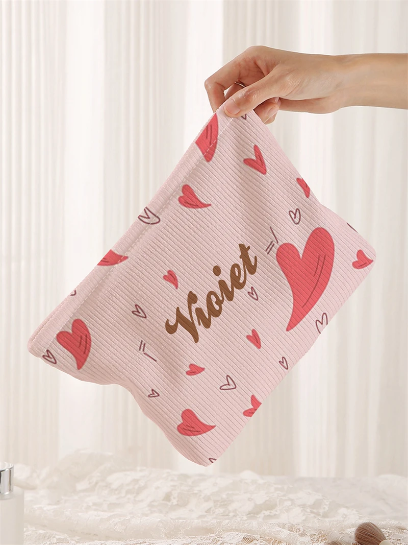 New women's makeup bag, customized photo makeup bag, zipper makeup bag, can be customized according to your unique design