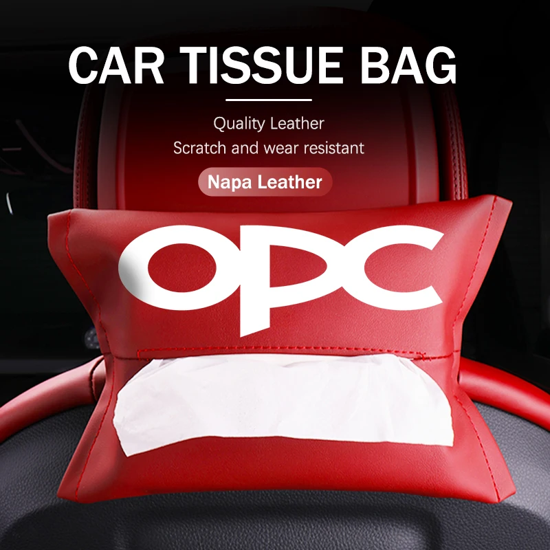 오펠 자동차 로고 티슈 케이스 시트백 냅킨 박스 수납 가방 자동차 액세서리 모카 아스트라 H G J 코르사 자피라 인시그니아