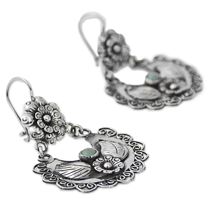 Women Long Earrings Drop Tassel Flower Boho dangle earrings drop earrings flower earrings long earrings crystal tassel earrings