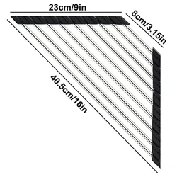 Foldable Stainless Steel Triangle Dish Drying Rack and Kitchen Sink Organizer (Black)