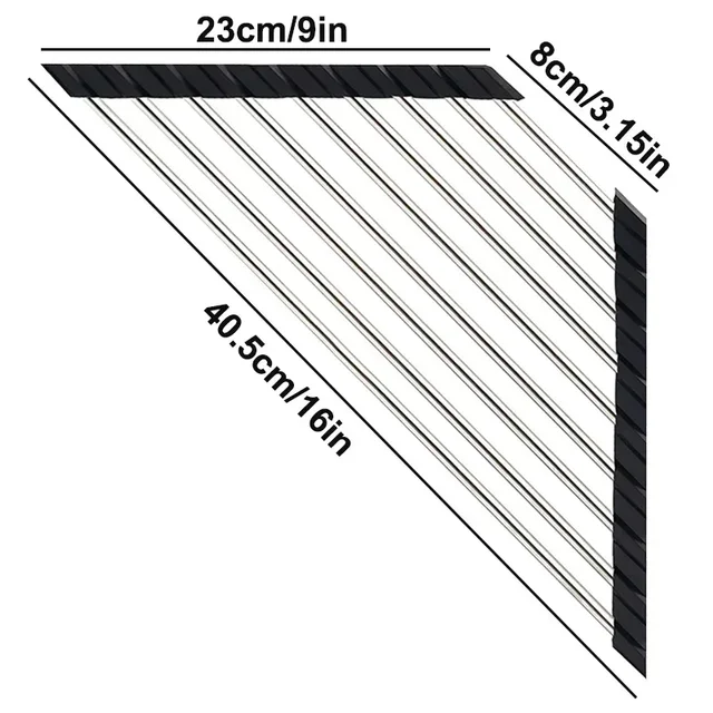 Roll-Up Triangle Sink Rack 6