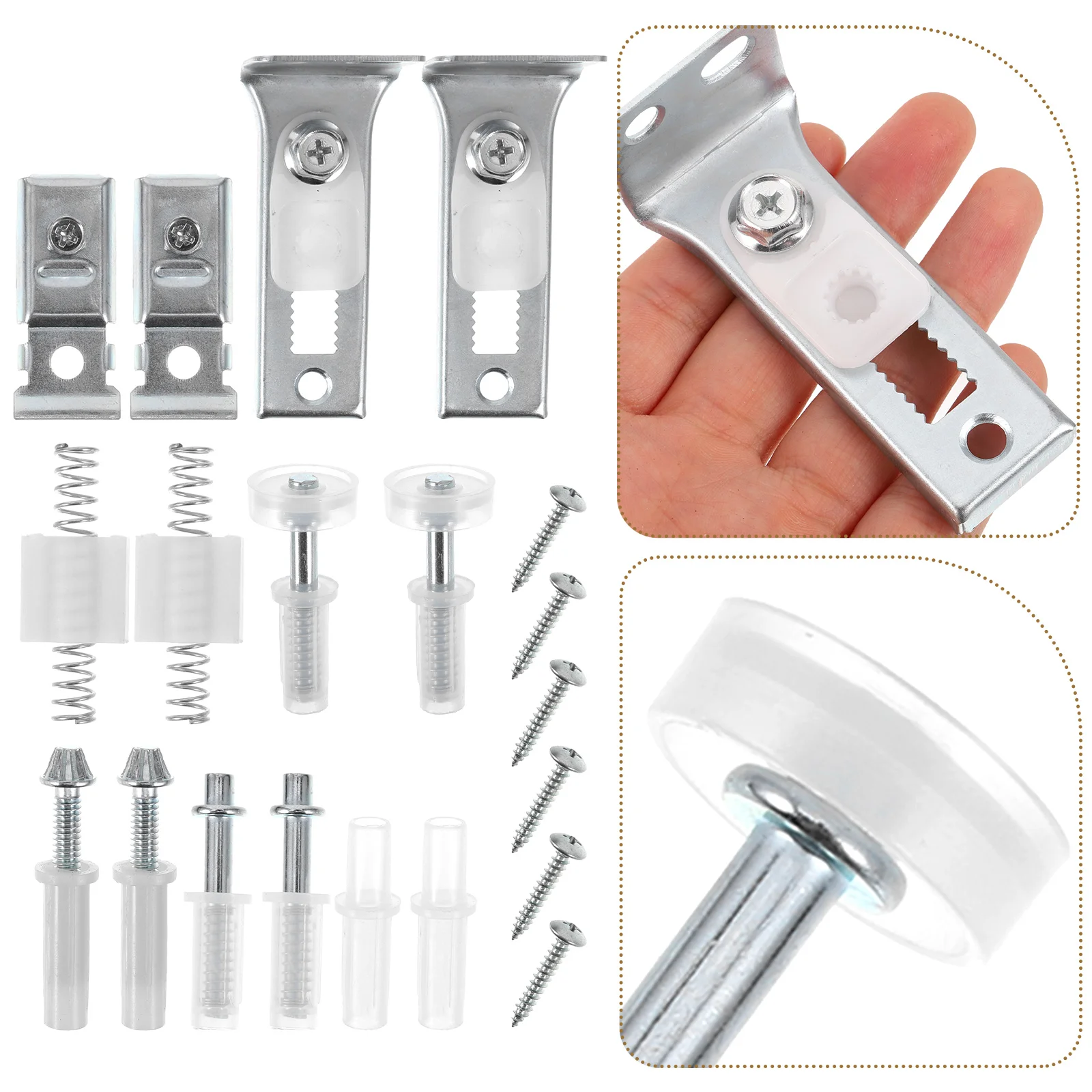 

Запасные части для раздвижных дверей, комплект оборудования двойного сложения, колодоил из нержавеющей стали, серебристый