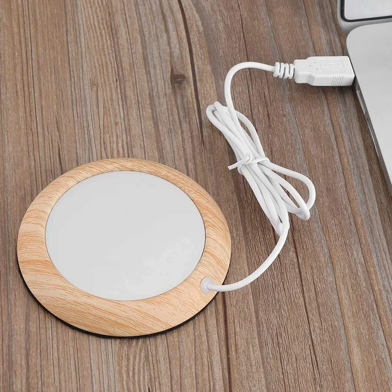 AD-Coffee Mug Mat Warmer, USB Constant Temperature Hot Coaster, For Office Home