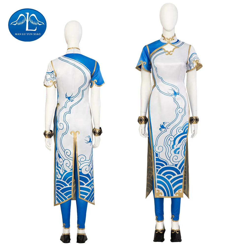 

Fighter Chun Li Cosplay Customes Anime SF Game Identity Cosplay Clothes Sets Halloween Costumes for Women