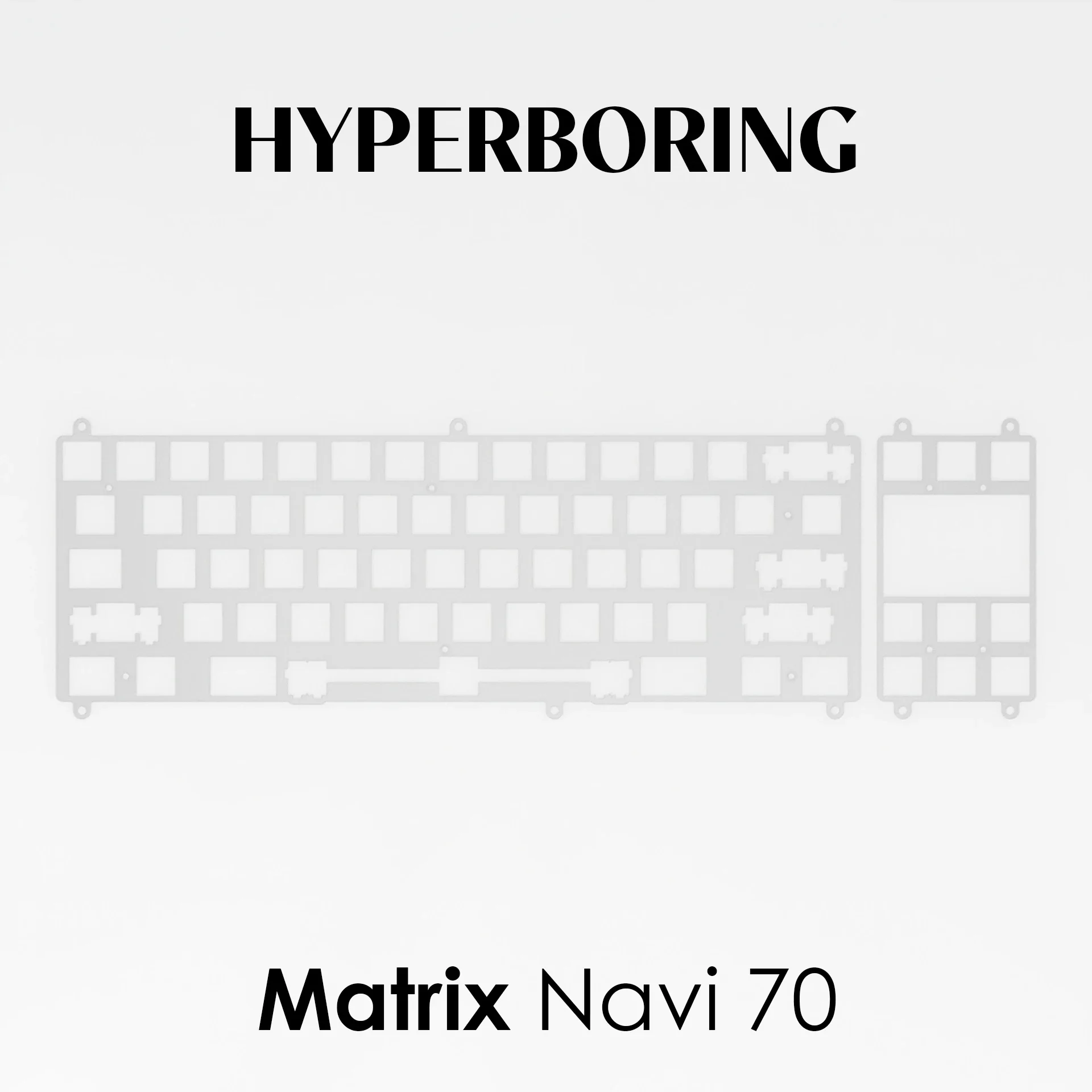 Martix Navi keyboard PC FR4 ( for plate-mounted stabiliser type