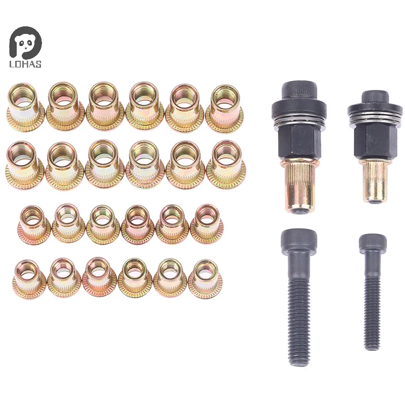 M6 M8 Rivet Nut Guns Manual Riveter Stainless Steel Column Hexagon Nuts AM6SS AM8SS DIY Drill Rivet Outer Hexagon Pull Rod rivet gun,rivet nut tool,rivet gun set