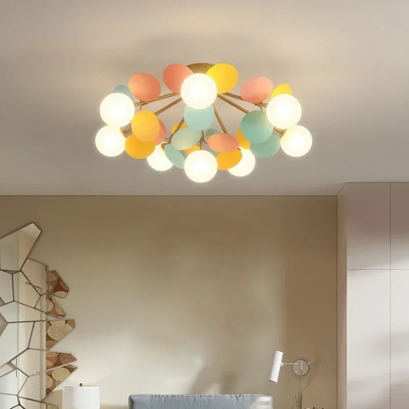 Modern Led Chandelier Scandinavian Style For Children's Room Nursery Bedroom Living Room led chandelier ceiling chandelier