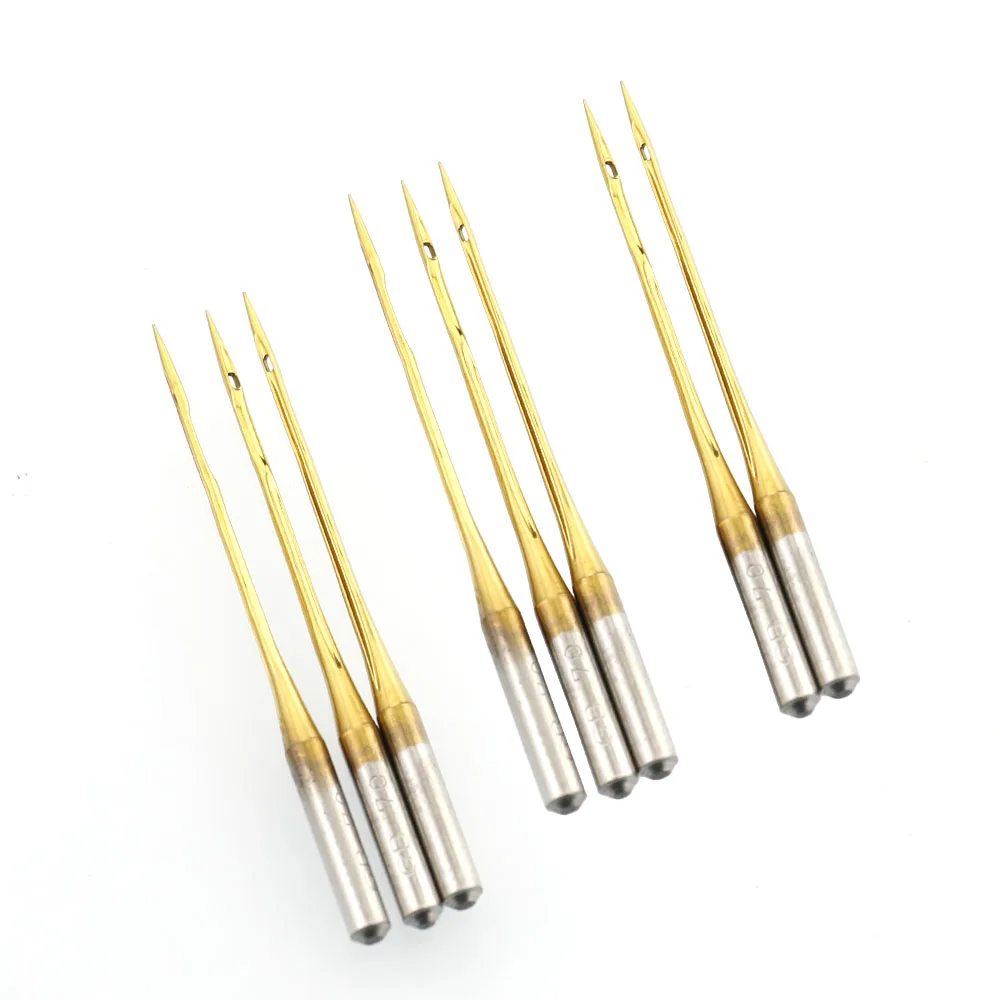 100 PCS 오버록 재봉틀 바늘 GROZ-BECKERT DCX27 (B27) 81X1 DCX1 GEBEDUR 내열 티타늄 바늘
