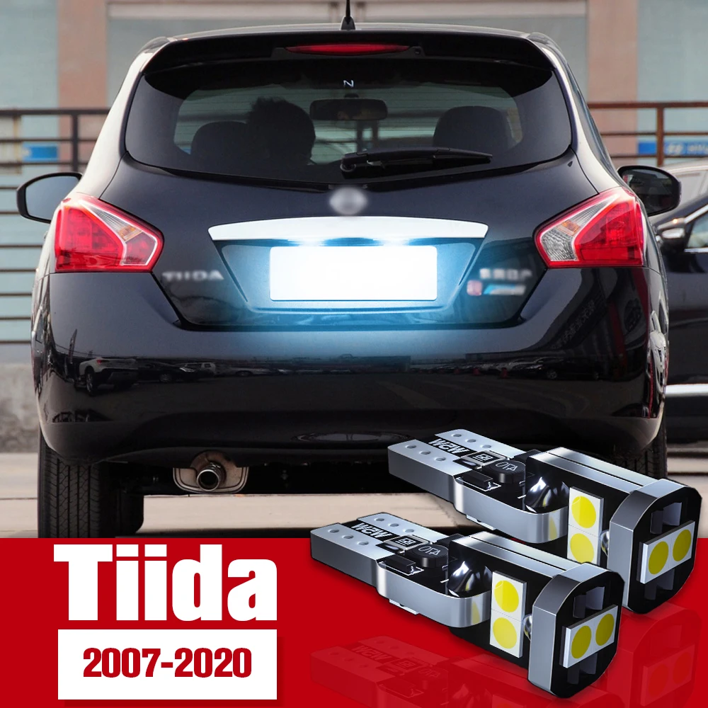 

2x License Plate Light Accessories LED Bulb Lamp For Nissan Tiida C11 C12 C13 2007-2020 2011 2012 2013 2014 2015 2016 2017 2018