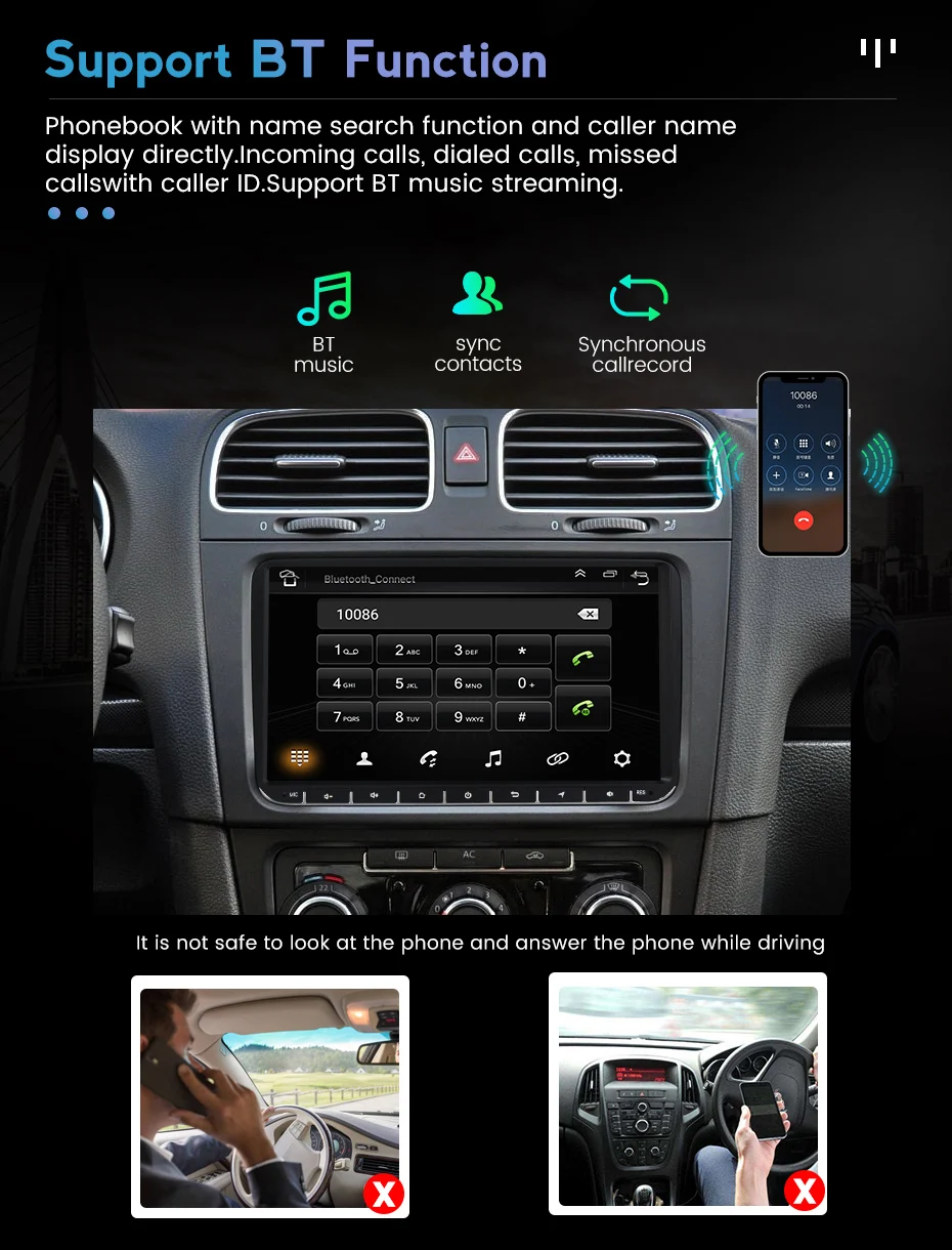 Car Radio Android GPS 2GB+32GB RDS WIFI for Ford Focus 2 Ford