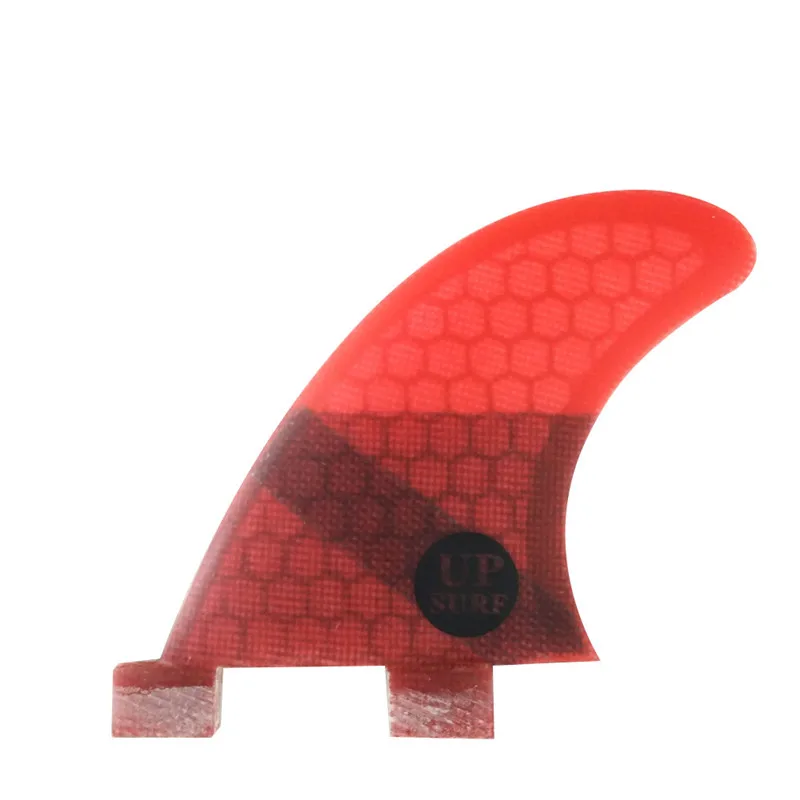 UPSURF-FCS Twin Fins GL Surfboard Fins Honeycomb Fiberglass Double Tabs Base Rear Fins Surfing Board Accessories