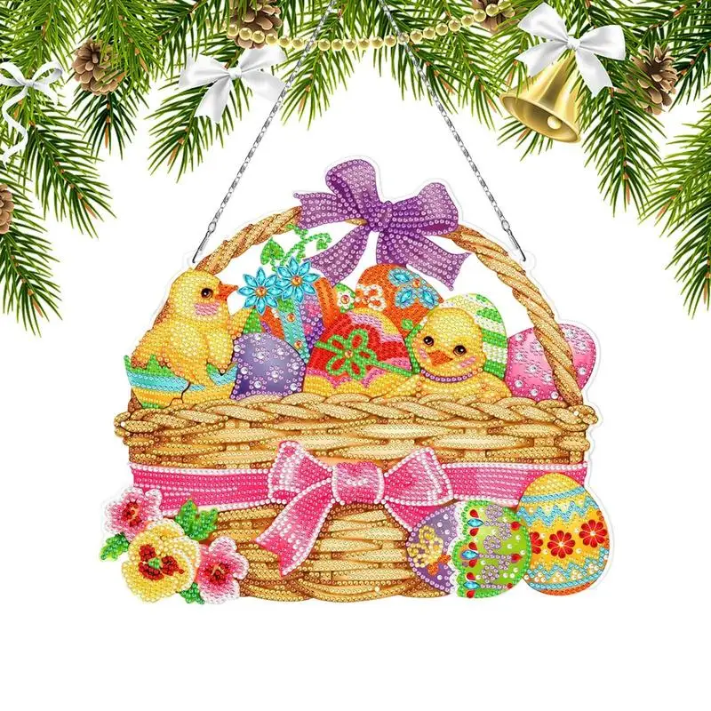 

Алмазная искусство, венок, наборы «сделай сам», кролик и искусство бриллиантов с искусством бриллиантов с фотолампой 5D, сделай сам, пасхальное алмазное искусство