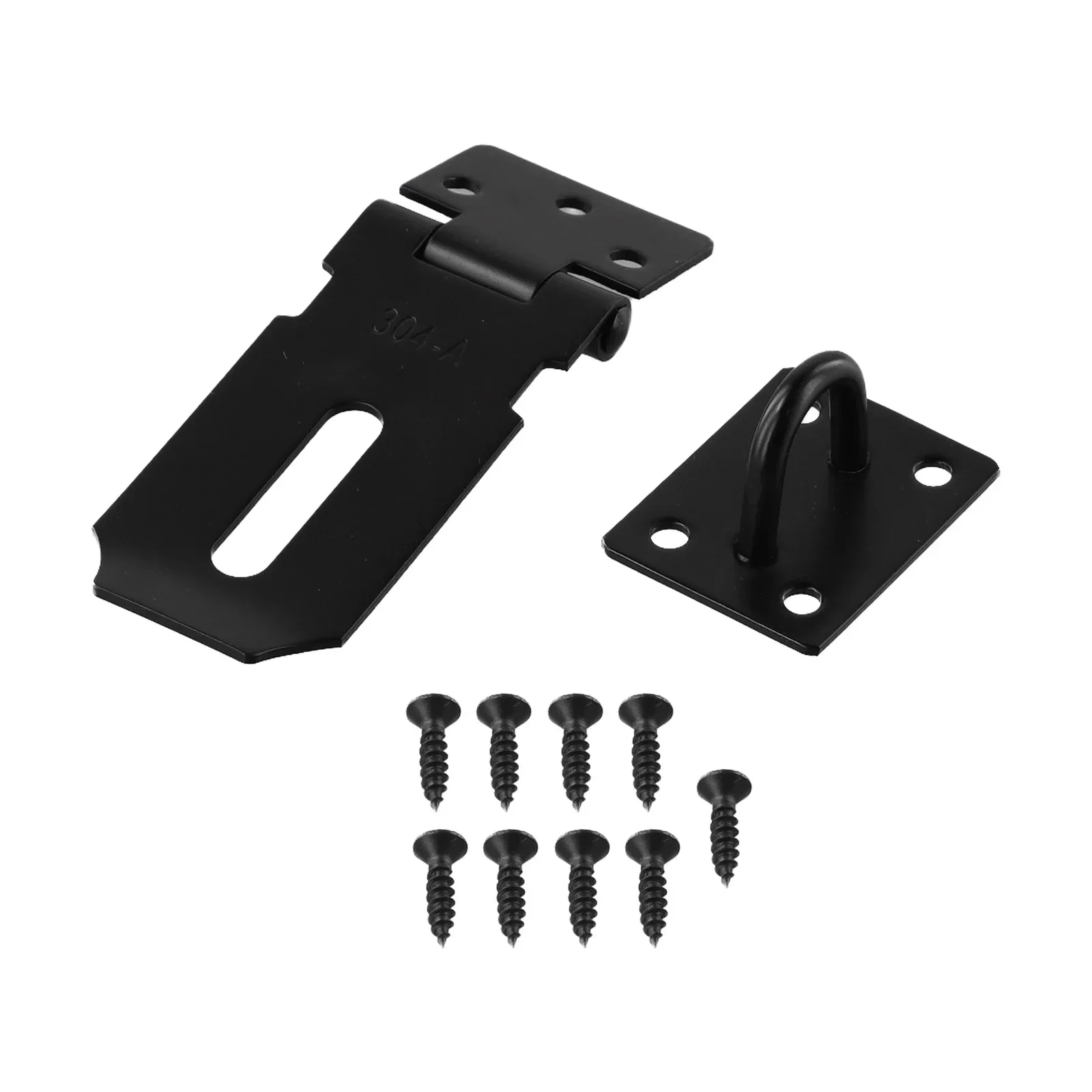 Door Padlock Hasp Kit Anti Theft Lock Buckle Plate Hitch Stainless Steel Drawer Cabinet Door Lock Hasp Buckle Hardware