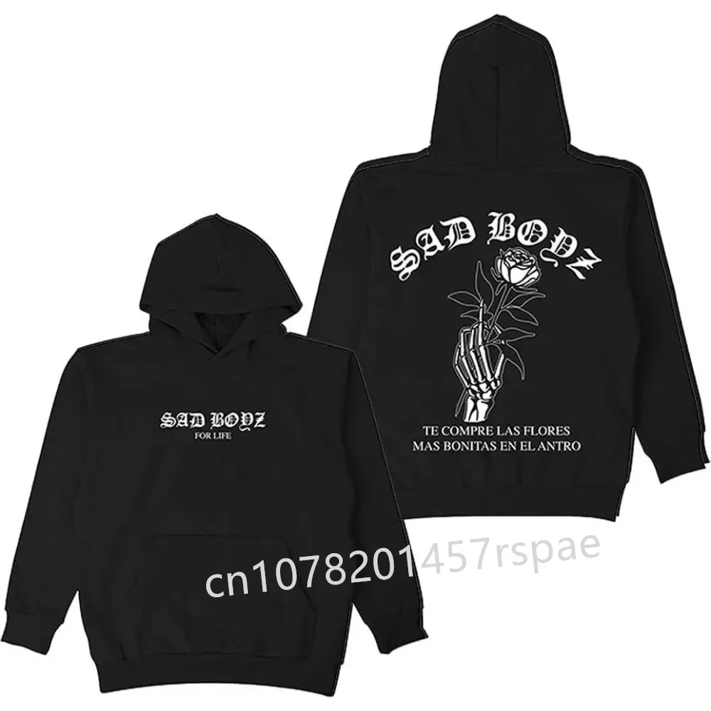 

Hooded Hoodie Women Harajuku Y2k Warm Pullover H SAD Boyz Las Flores Merch Hoodies Unisex Hooded Sweatshirt Casual Clothing