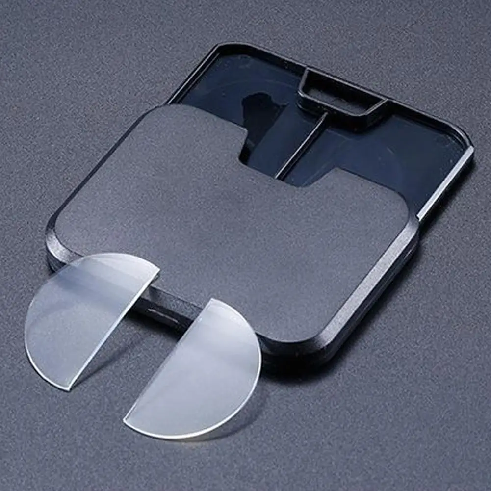 2pcs Stick-on Reading Glasses Lens Liquid Silicone Bifocal Presbyopic Lenses Magnification Bifocal Lenses +100 to +350