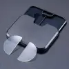 2pcs Stick-on Reading Glasses Lens Liquid Silicone Bifocal Presbyopic Lenses Magnification Bifocal Lenses +100 to +350 2