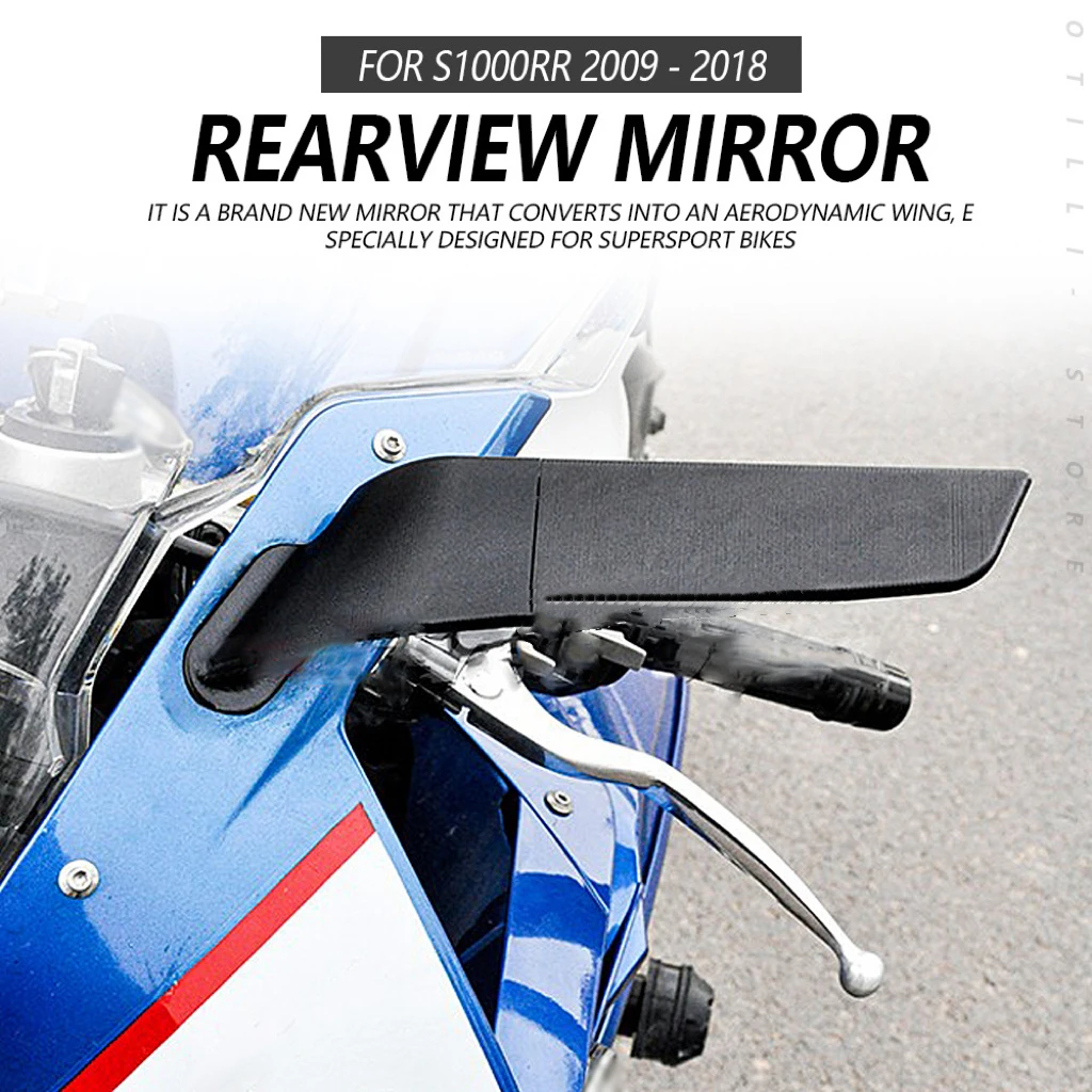 

For BMW S1000RR 09-18 motorcycle modified fixed wing rearview mirror