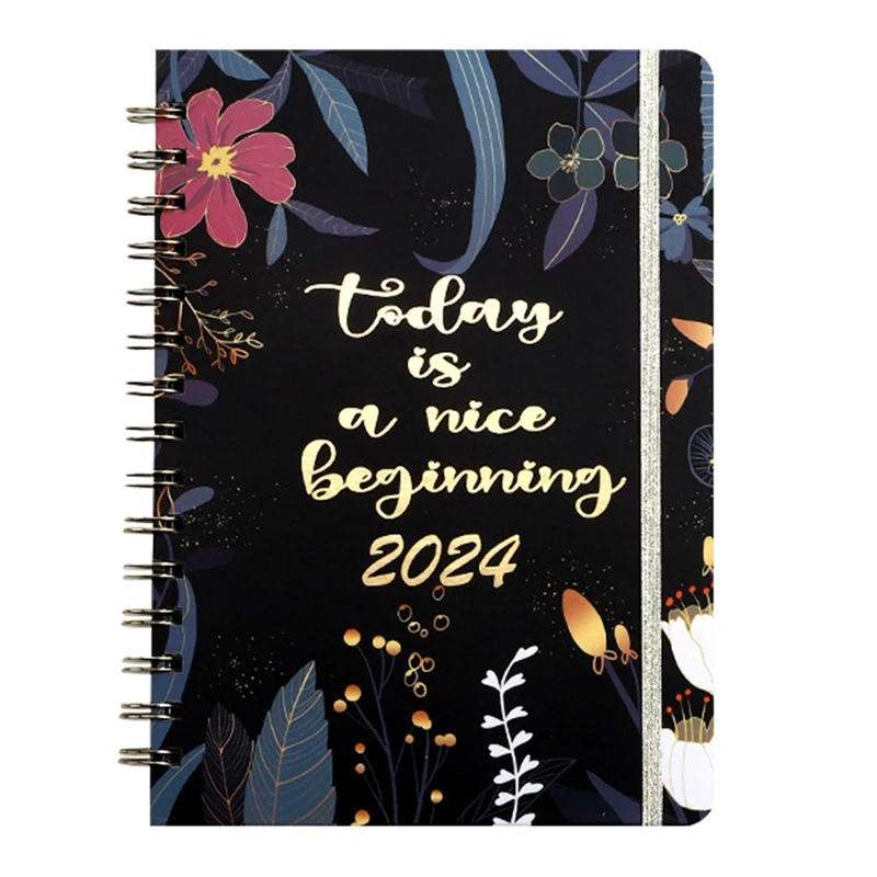 

Calendar 2024 Planner 2024 Floral Planner 12-Month Weekly & Monthly Planner With Unique Add-Ons, Stickers