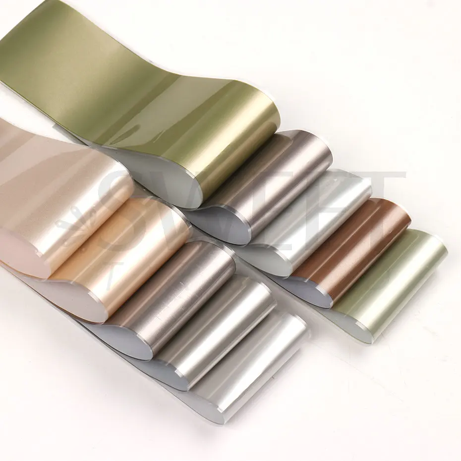 10pcs Matte Metallic Nail Foils Gold Silver Metallic Mirror Starry Paper Gel Polishing Transfer Sticker Nail Art Decor BEDXK11