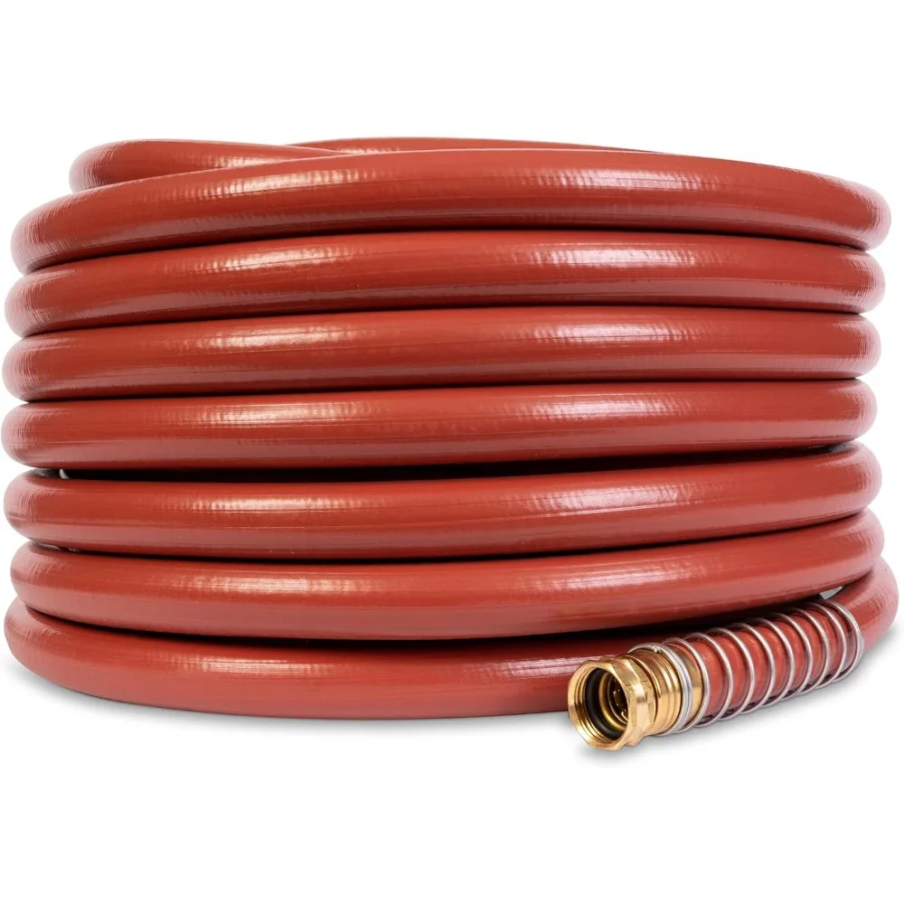 3/4" x 100' Heavy Duty Water Hose, Durable and Kink Resistant 100 ft, Garden Hoses 3