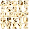 Hot Sale A-Z 26 Gold Lucky Letters Combination Charm Beads Fit Original European 925 Sterling Silver Bracelet DIY Women Jewelry 1
