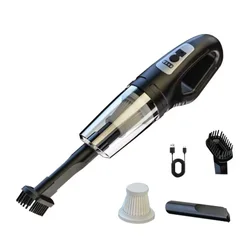 Krachtige Draadloze Handstofzuiger voor Auto en Thuis (Black)