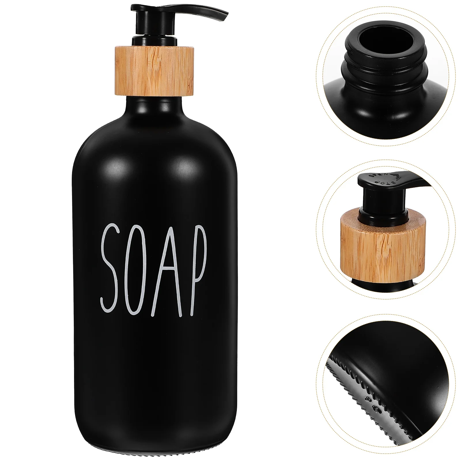 

Glass Soap Dispenser Bottle Refillable Liquid Hand Soap Dispenser Empty Lotion Bottle