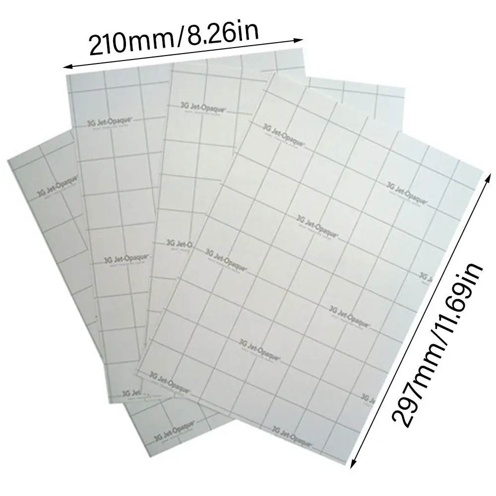 핫 써멀 DIY 잉크젯 승화 인쇄 용지 열전사 용지 페인팅 라이트 패브릭 티셔츠