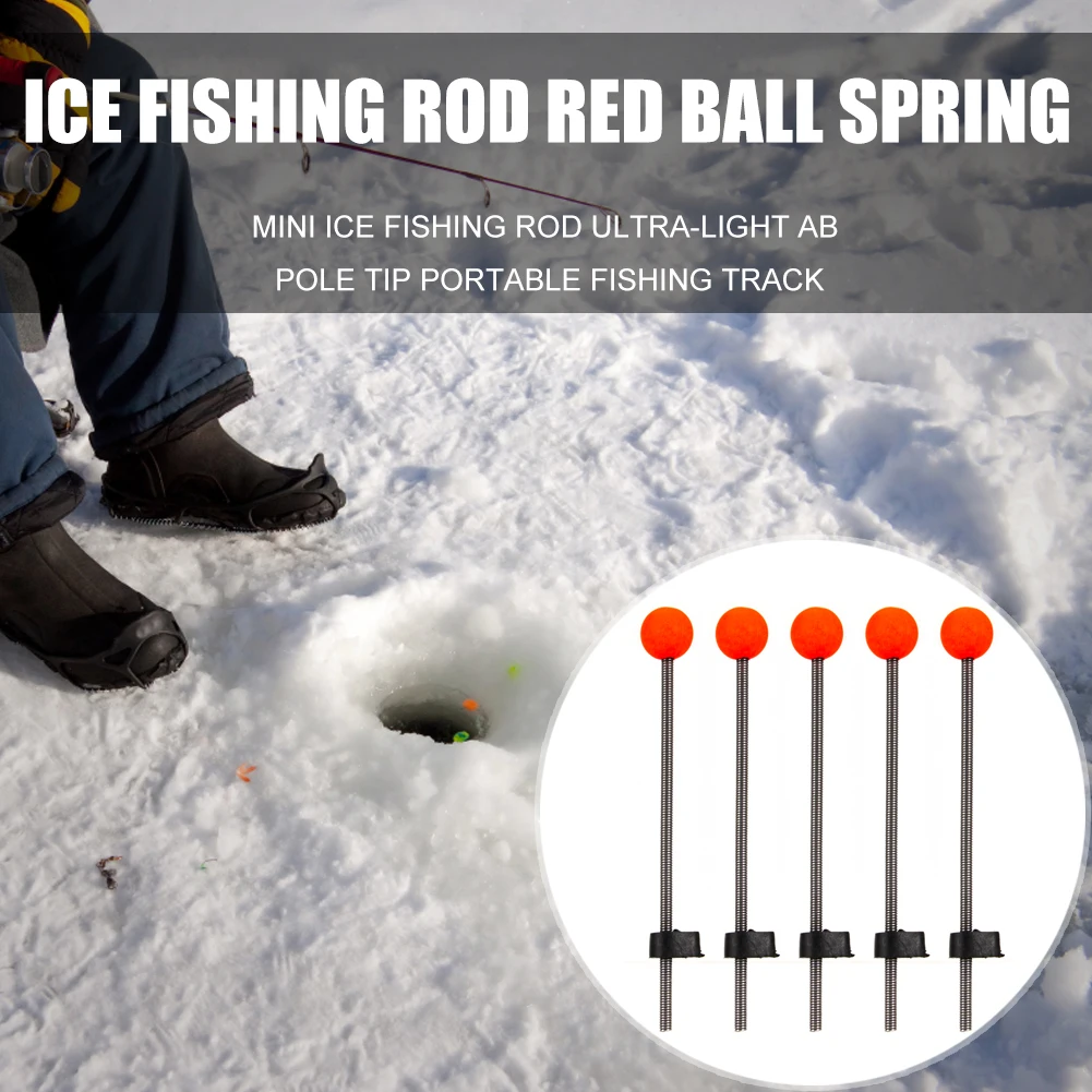 5pcs Ice Fishing Rod Tip Spring Ball Winter Outdoor Sport Portable Fishing  Pole Tip Fishing Auxiliary Equipment Accessories - Fishing Rods - AliExpress